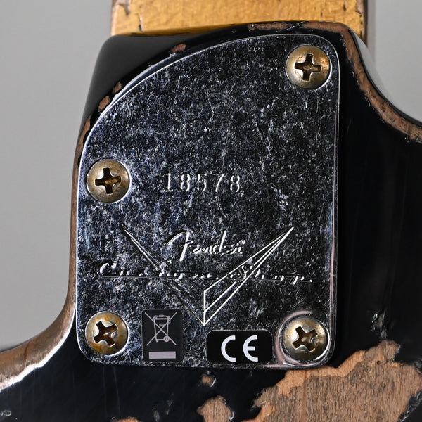 Fender Custom Shop Stratocaster Pro 2025, Super Heavy Relic- Black 2025 (XN18578)