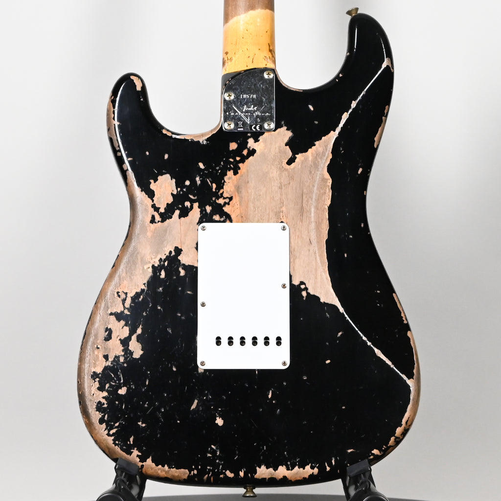 Fender Custom Shop Stratocaster Pro 2025, Super Heavy Relic- Black 2025 (XN18578)