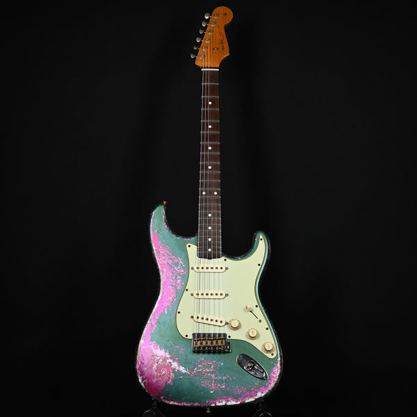 Fender Custom Shop Masterbuilt Dennis Galuszka '62 Stratocaster w/ Brazilian Rosewood Super Heavy Relic- Sherwood Metallic / Pink Paisley 2024 (R139982)