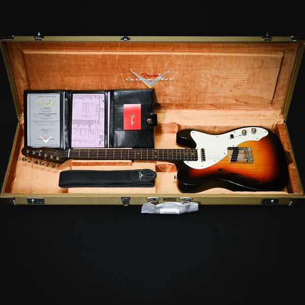 Fender Custom Shop Limited Edition '50s Telecaster Thinline w/ Rosewood Neck, Journeyman/ Closet Classic- Wide Fade Chocolate 3 Tone Sunburst 2024 (R140858)