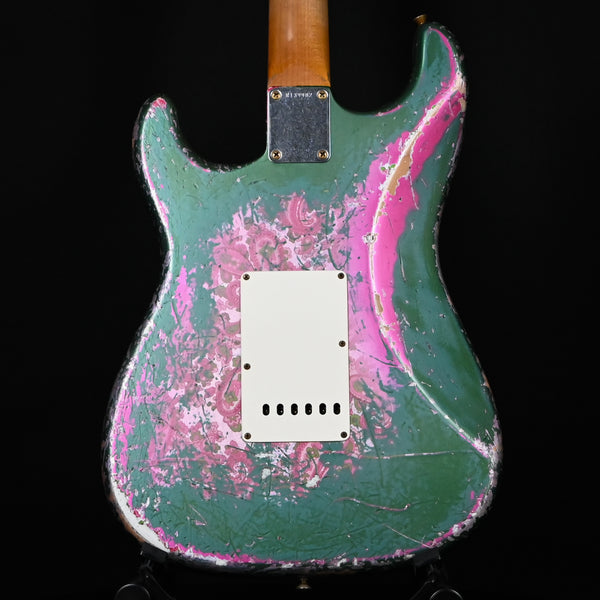 Fender Custom Shop Masterbuilt Dennis Galuszka '62 Stratocaster w/ Brazilian Rosewood Super Heavy Relic- Sherwood Metallic / Pink Paisley 2024 (R139982)