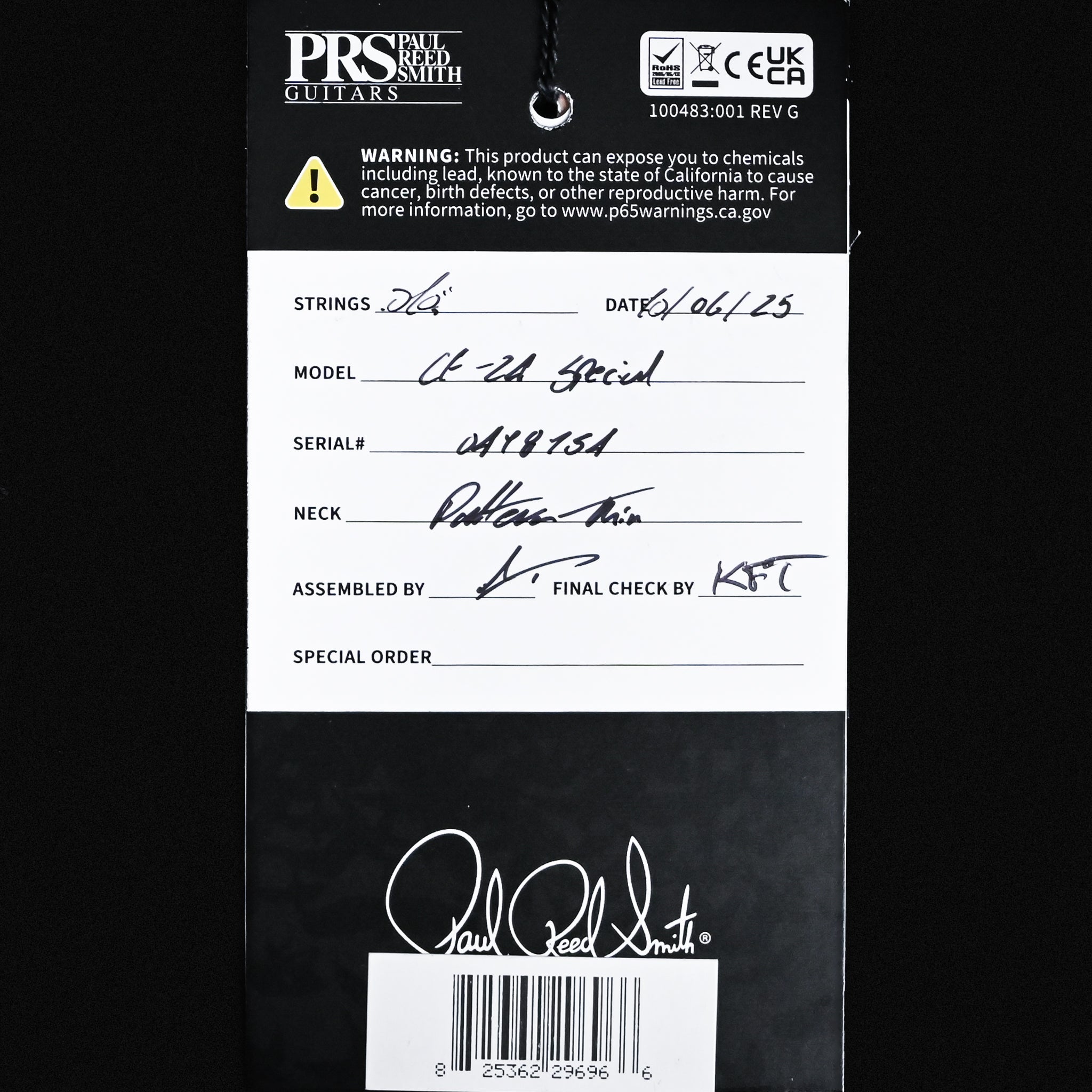 PRS CE 24 Special Electric Guitar- Sprayer's Choice 2025 (0418154)