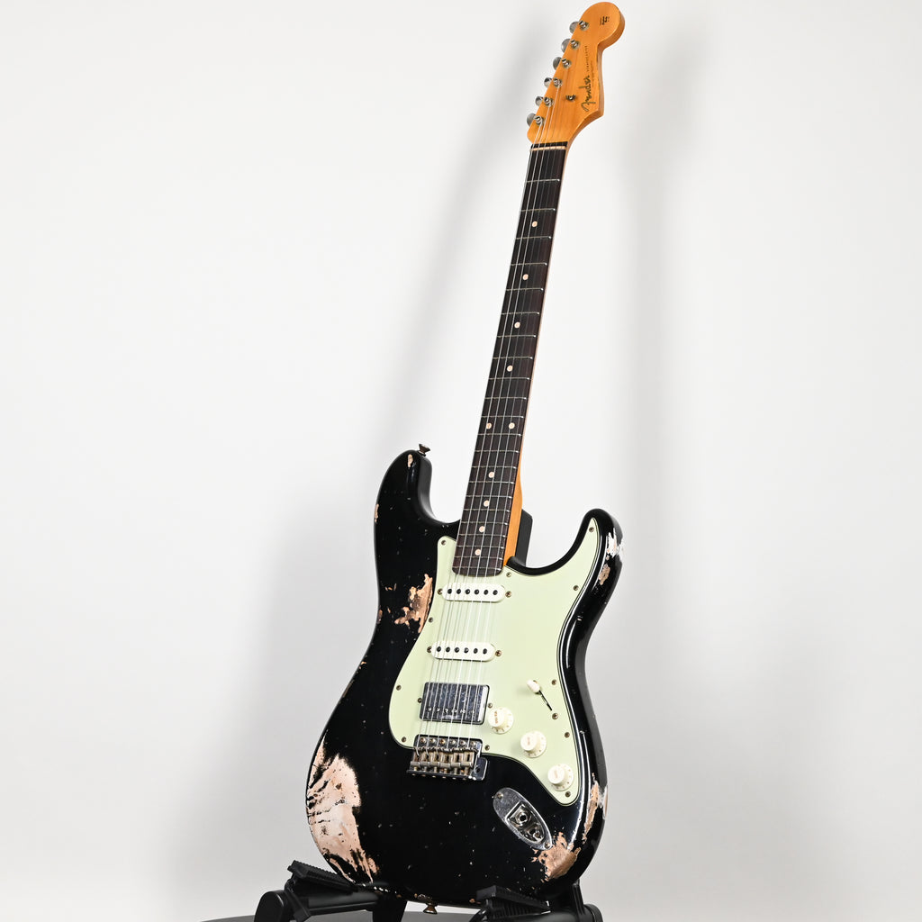 Fender Custom Shop '62 Stratocaster HSS w/ Ash Body, Heavy Relic- Black 2026 (R147699)