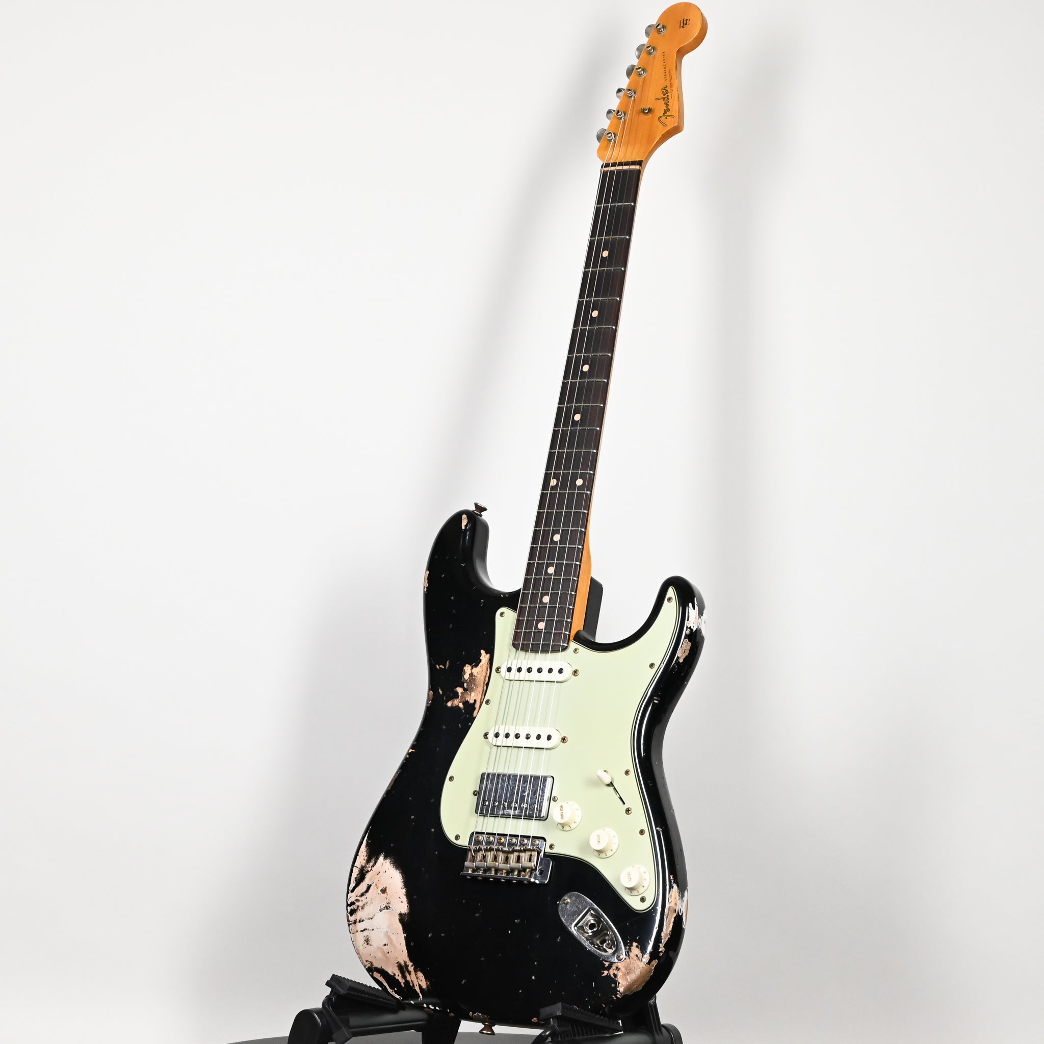 Fender Custom Shop '62 Stratocaster HSS w/ Ash Body, Heavy Relic- Black 2026 (R147699)