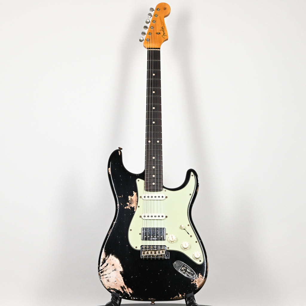 Fender Custom Shop '62 Stratocaster HSS w/ Ash Body, Heavy Relic- Black 2026 (R147699)