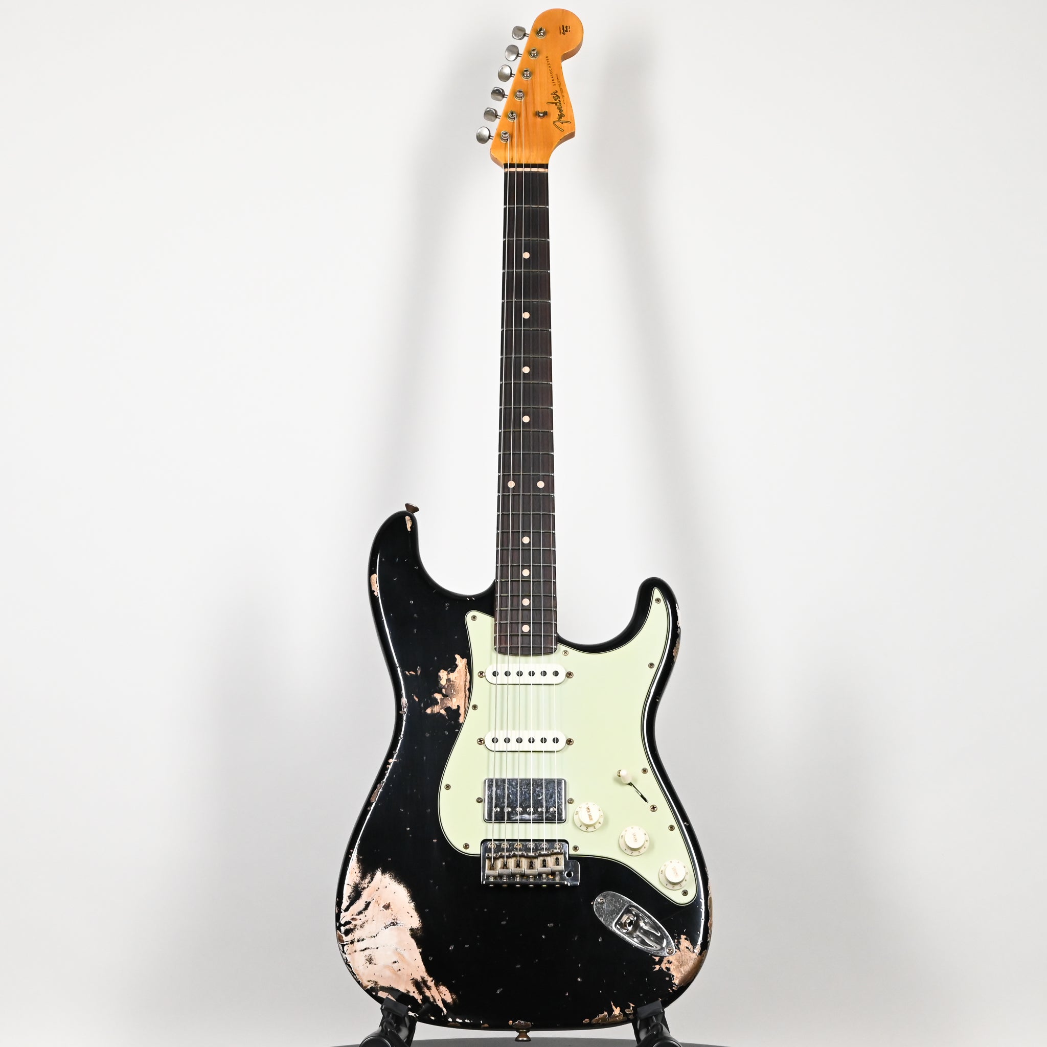 Fender Custom Shop '62 Stratocaster HSS w/ Ash Body, Heavy Relic- Black 2026 (R147699)