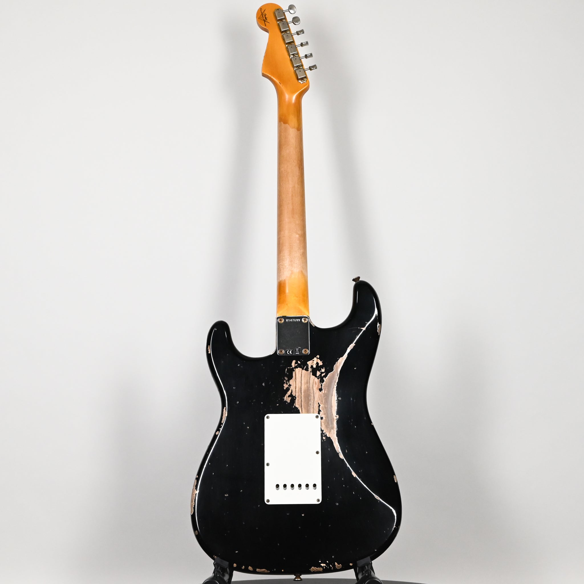 Fender Custom Shop '62 Stratocaster HSS w/ Ash Body, Heavy Relic- Black 2026 (R147699)