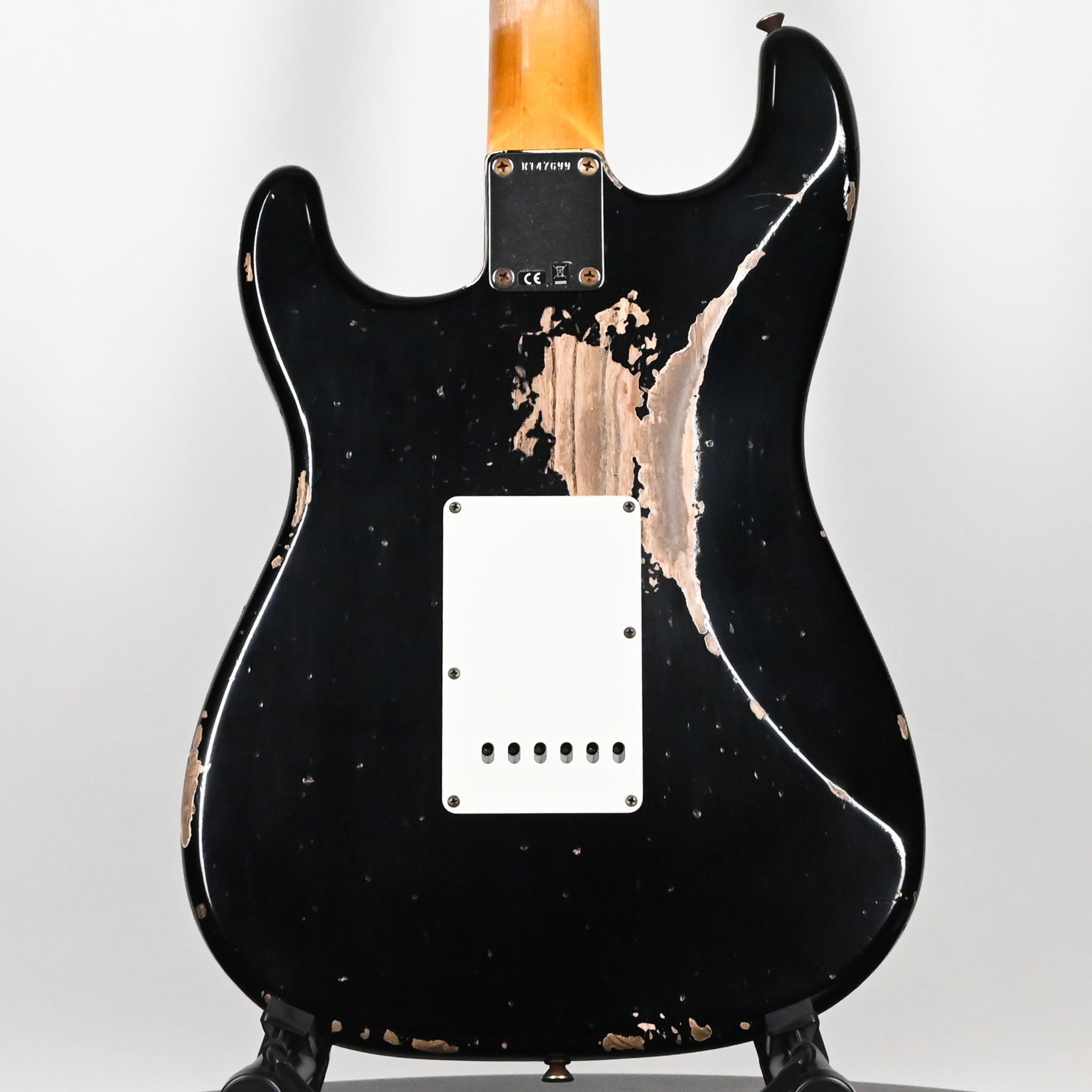 Fender Custom Shop '62 Stratocaster HSS w/ Ash Body, Heavy Relic- Black 2026 (R147699)