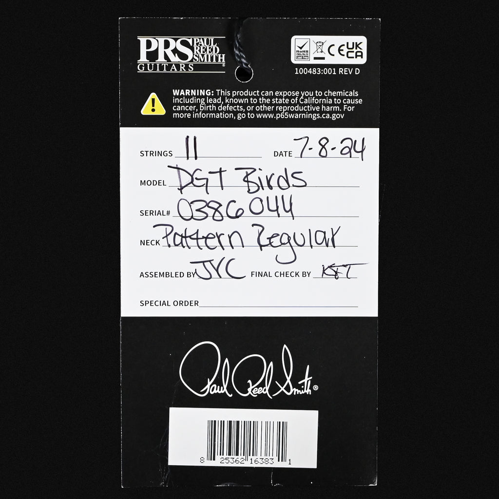 PRS DGT David Grissom Signature Electric Guitar- Gold Top 2024 (0386044)