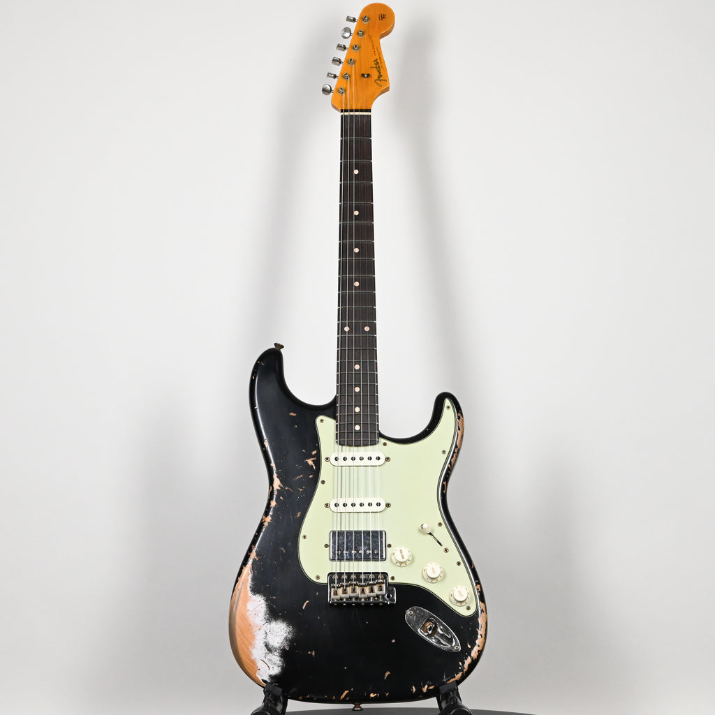 Fender Custom Shop '62 Stratocaster HSS w/ Alder Body, Heavy Relic- Black 2026 (R147865)