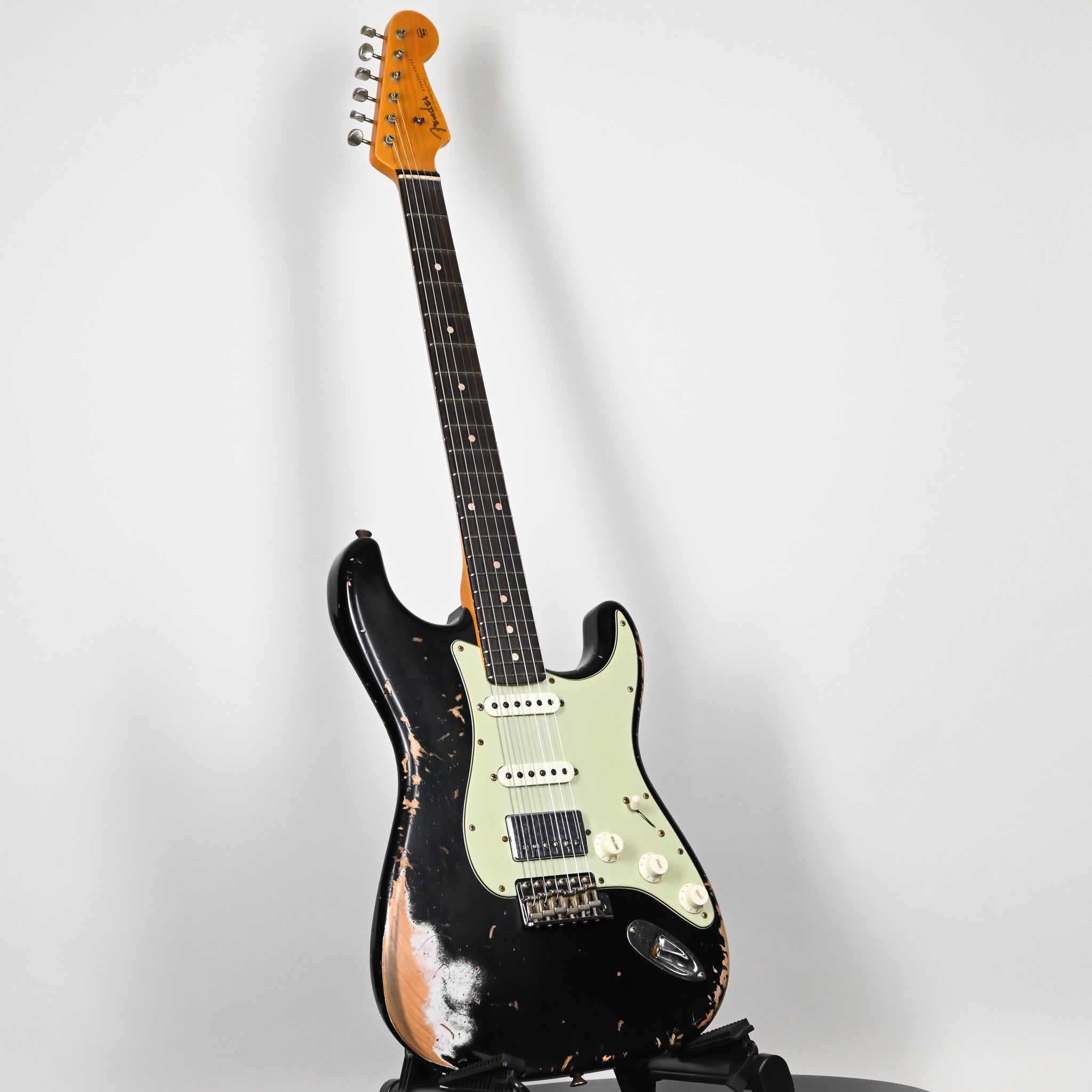 Fender Custom Shop '62 Stratocaster HSS w/ Alder Body, Heavy Relic- Black 2026 (R147865)