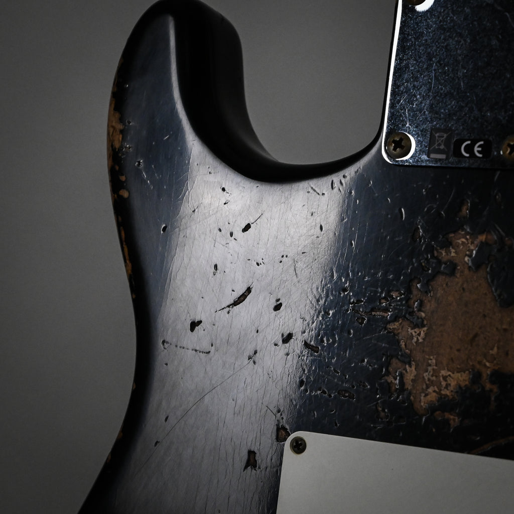 Fender Custom Shop '62 Stratocaster HSS w/ Alder Body, Heavy Relic- Black 2026 (R147865)