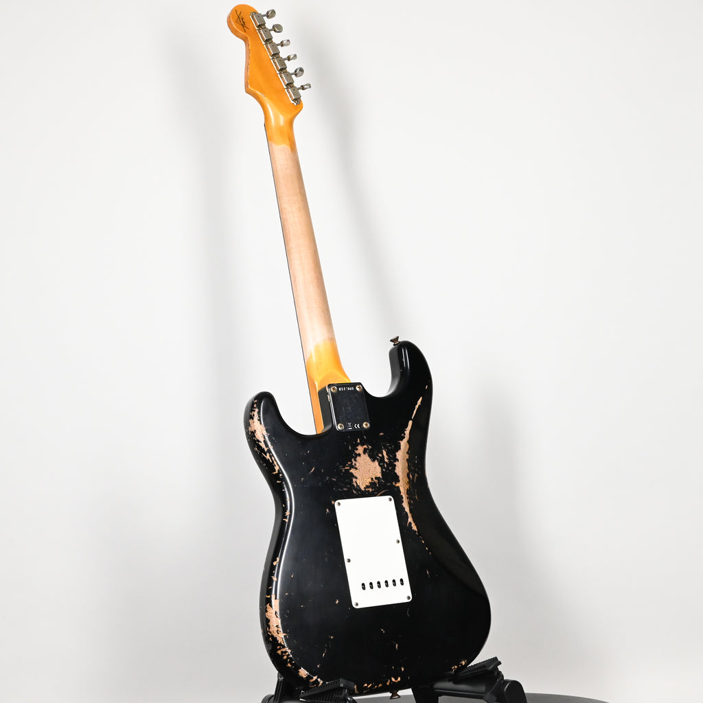 Fender Custom Shop '62 Stratocaster HSS w/ Alder Body, Heavy Relic- Black 2026 (R147865)