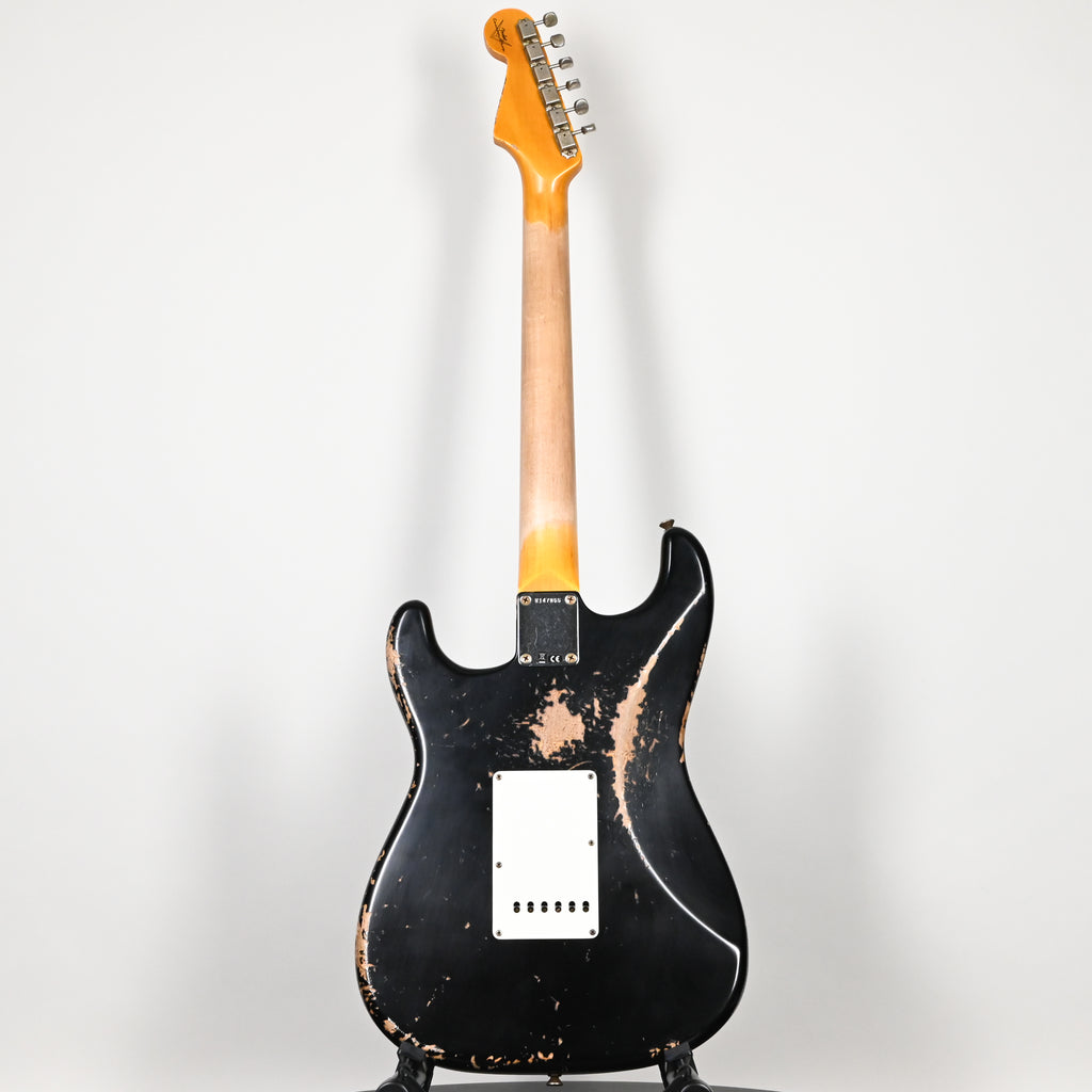 Fender Custom Shop '62 Stratocaster HSS w/ Alder Body, Heavy Relic- Black 2026 (R147865)