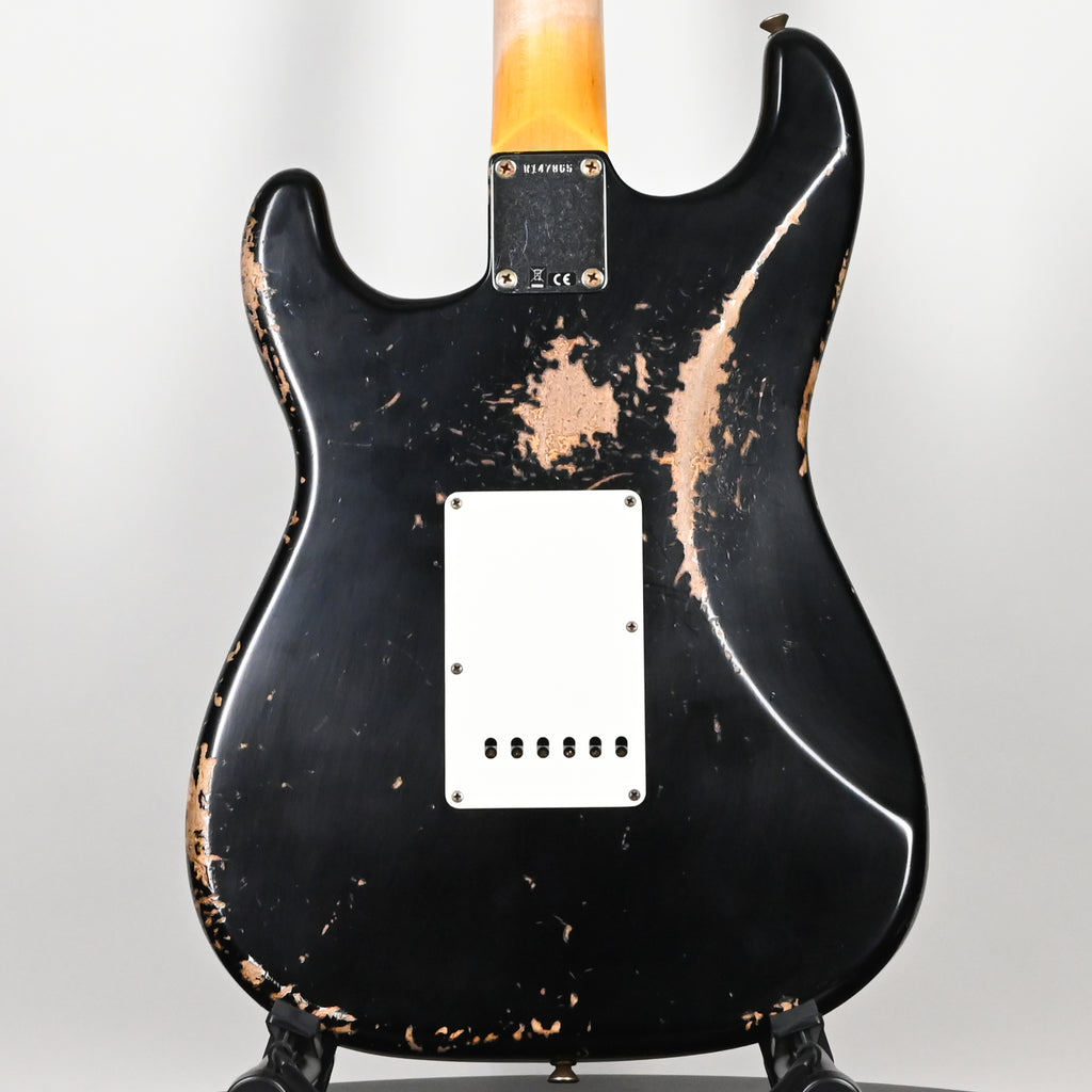 Fender Custom Shop '62 Stratocaster HSS w/ Alder Body, Heavy Relic- Black 2026 (R147865)