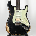 Fender Custom Shop '62 Stratocaster HSS w/ Painted Headcap, Heavy Relic- Black 2026 (R149026)