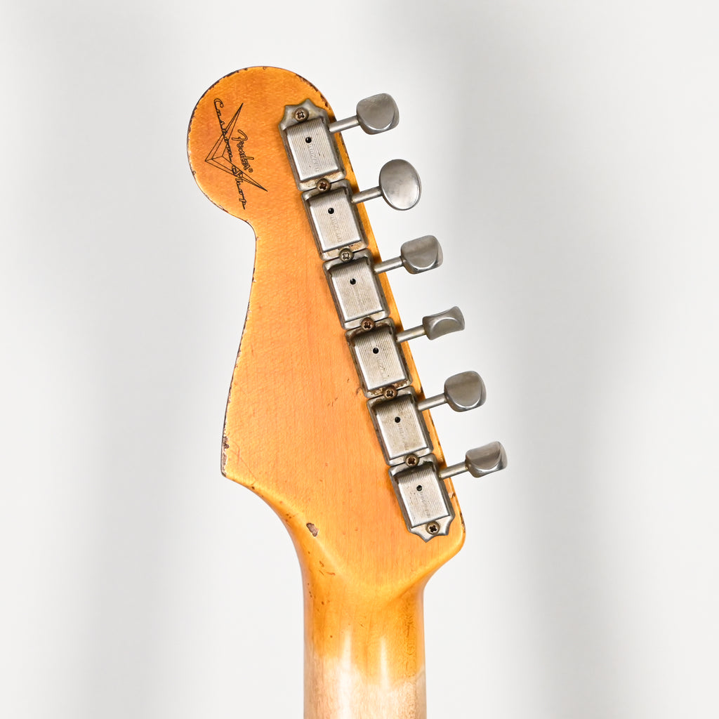 Fender Custom Shop '62 Stratocaster HSS w/ Painted Headcap, Heavy Relic- Black 2026 (R149026)