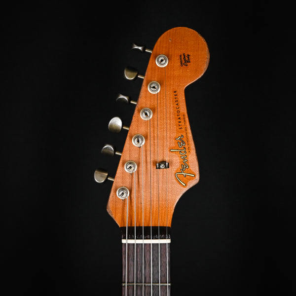 Fender Custom Shop Limited Edition Roasted 1961 Strat Super Heavy Relic- Aged Sherwood Green/ 3-Tone Sunburst (CZ580638)