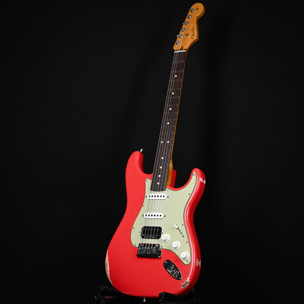 Fender Custom Shop Deluxe Stratocaster w/ Seymour Duncan SH4B Humbucker, Relic/ Closet Classic Hardware- Aged Fiesta Red 2025 (R146818)