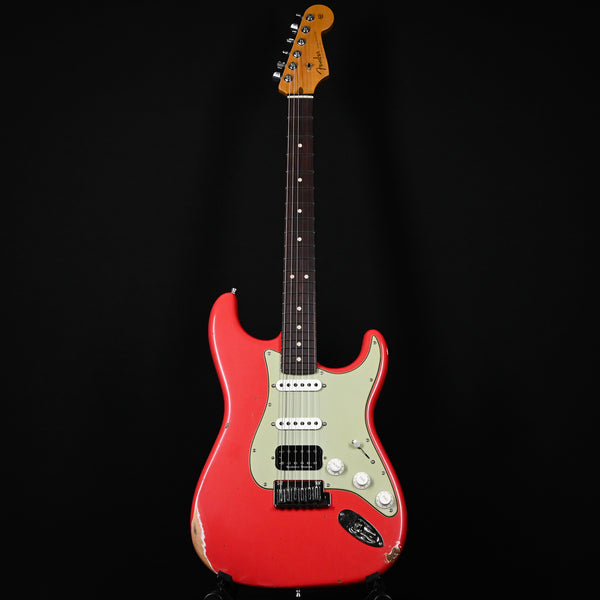 Fender Custom Shop Deluxe Stratocaster w/ Seymour Duncan SH4B Humbucker, Relic/ Closet Classic Hardware- Aged Fiesta Red 2025 (R146818)