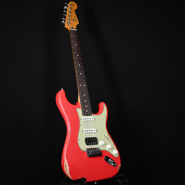 Fender Custom Shop Deluxe Stratocaster w/ Seymour Duncan SH4B Humbucker, Relic/ Closet Classic Hardware- Aged Fiesta Red 2025 (R146818)