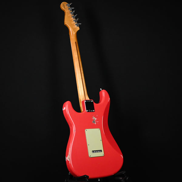 Fender Custom Shop Deluxe Stratocaster w/ Seymour Duncan SH4B Humbucker, Relic/ Closet Classic Hardware- Aged Fiesta Red 2025 (R146818)