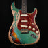 Fender Custom Shop Limited Edition Roasted 1961 Strat Super Heavy Relic- Aged Sherwood Green/ 3-Tone Sunburst (CZ580638)