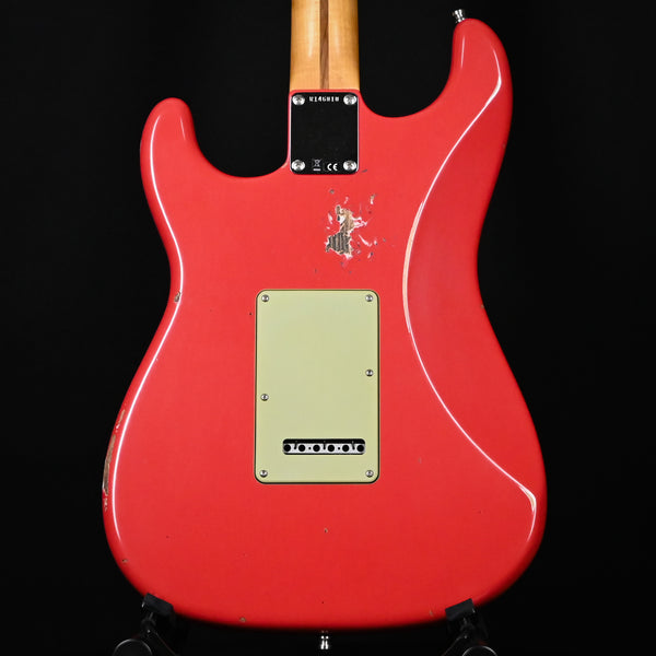 Fender Custom Shop Deluxe Stratocaster w/ Seymour Duncan SH4B Humbucker, Relic/ Closet Classic Hardware- Aged Fiesta Red 2025 (R146818)