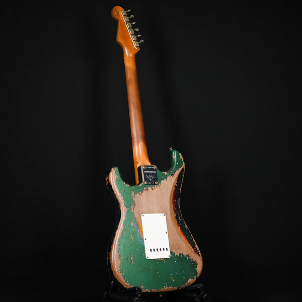 Fender Custom Shop Limited Edition Roasted 1961 Strat Super Heavy Relic- Aged Sherwood Green/ 3-Tone Sunburst (CZ580638)