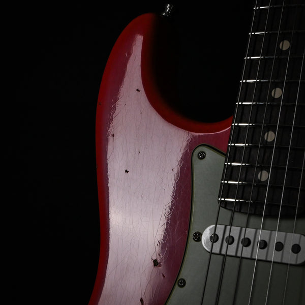 Fender Custom Shop Deluxe Stratocaster w/ Seymour Duncan SH4B Humbucker, Relic/ Closet Classic Hardware- Aged Fiesta Red 2025 (R146818)