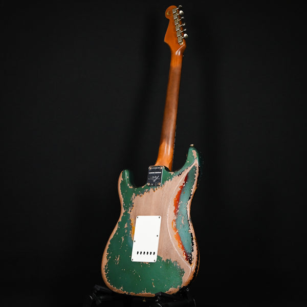 Fender Custom Shop Limited Edition Roasted 1961 Strat Super Heavy Relic- Aged Sherwood Green/ 3-Tone Sunburst (CZ580638)