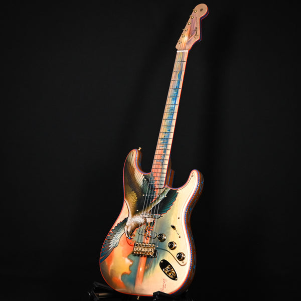 Fender Custom Shop Masterbuilt Todd Krause  Pamelina Artwork Golden Falcon Stratocaser (R145255)
