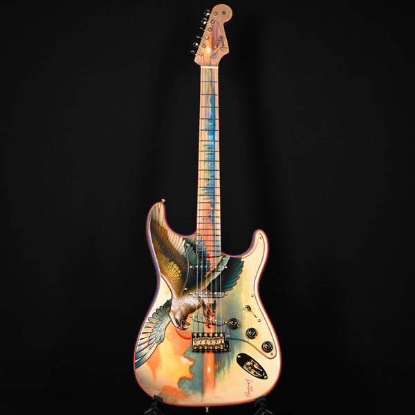 Fender Custom Shop Masterbuilt Todd Krause  Pamelina Artwork Golden Falcon Stratocaser (R145255)