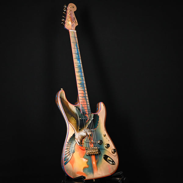 Fender Custom Shop Masterbuilt Todd Krause  Pamelina Artwork Golden Falcon Stratocaser (R145255)