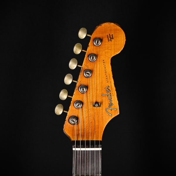 Fender Custom Shop '61 Stratocaster Super Heavy Relic- Aged Olympic White / 3 Tone Sunburst 2025 (CZ587035)