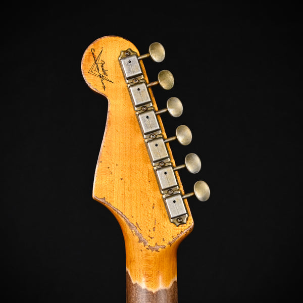 Fender Custom Shop '61 Stratocaster Super Heavy Relic- Aged Olympic White / 3 Tone Sunburst 2025 (CZ587035)