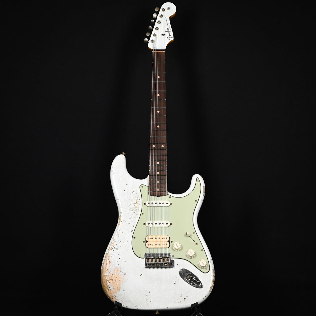 Fender Custom Shop '62 Stratocaster HSS w/ Painted Headcap, Heavy Relic- Olympic White 2026 (R146939)