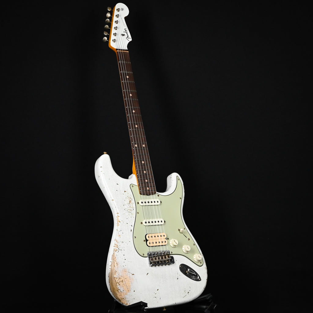 Fender Custom Shop '62 Stratocaster HSS w/ Painted Headcap, Heavy Relic- Olympic White 2026 (R146939)