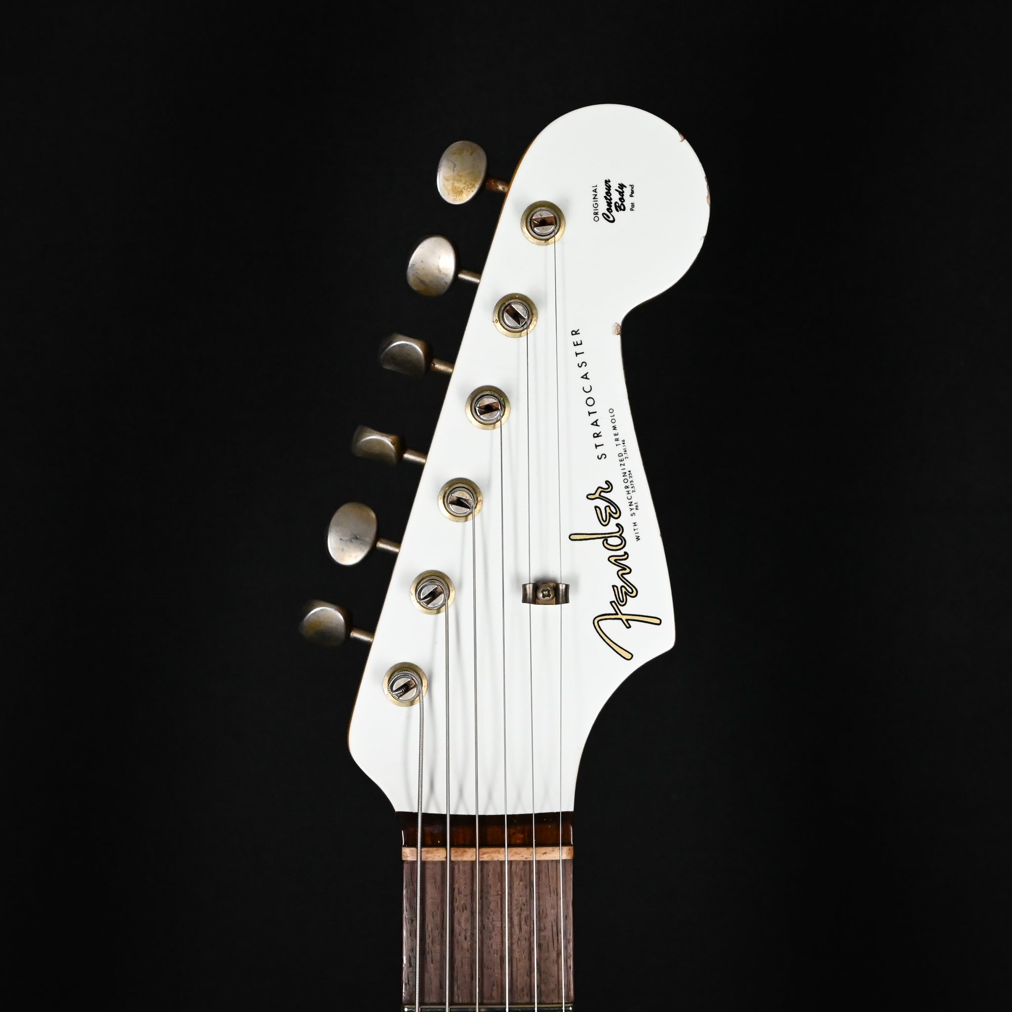 Fender Custom Shop '62 Stratocaster HSS w/ Painted Headcap, Heavy Relic- Olympic White 2026 (R146939)