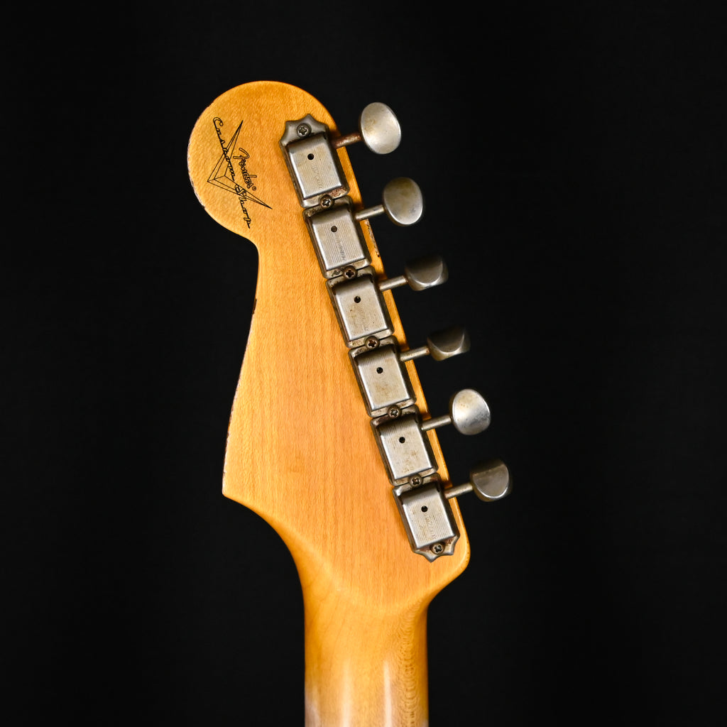 Fender Custom Shop '62 Stratocaster HSS w/ Painted Headcap, Heavy Relic- Olympic White 2026 (R146939)