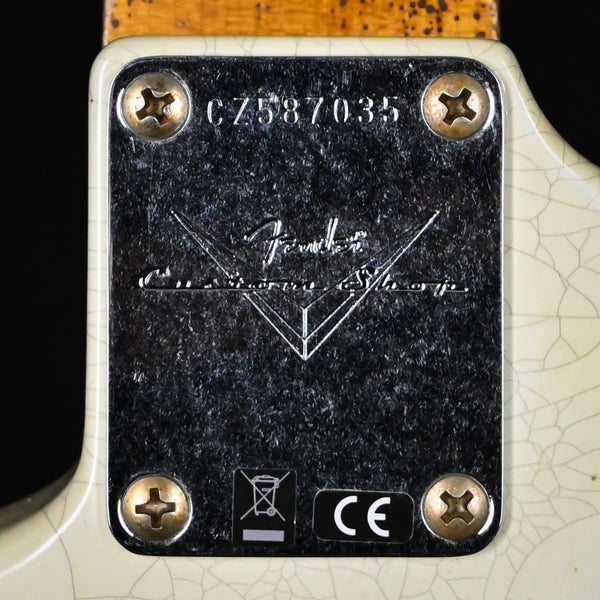 Fender Custom Shop '61 Stratocaster Super Heavy Relic- Aged Olympic White / 3 Tone Sunburst 2025 (CZ587035)