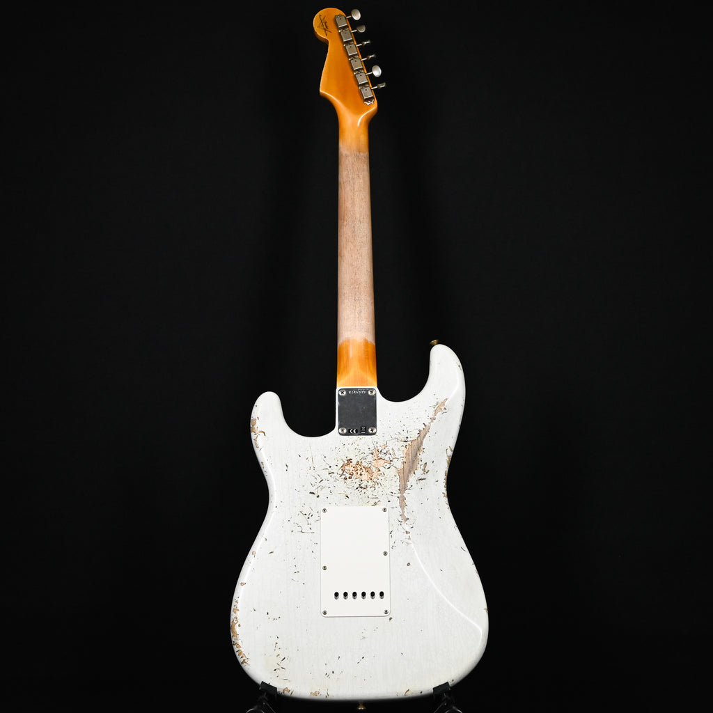 Fender Custom Shop '62 Stratocaster HSS w/ Painted Headcap, Heavy Relic- Olympic White 2026 (R146939)