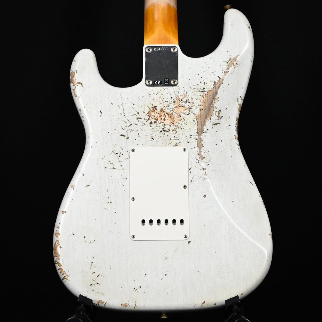 Fender Custom Shop '62 Stratocaster HSS w/ Painted Headcap, Heavy Relic- Olympic White 2026 (R146939)