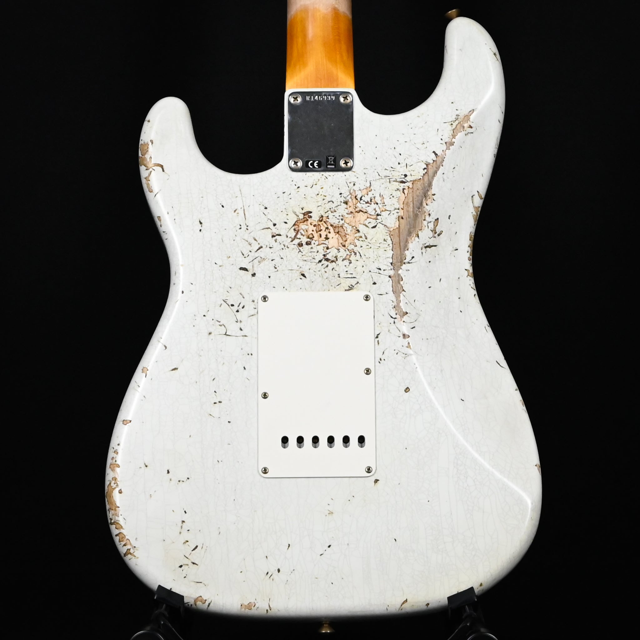 Fender Custom Shop '62 Stratocaster HSS w/ Painted Headcap, Heavy Relic- Olympic White 2026 (R146939)