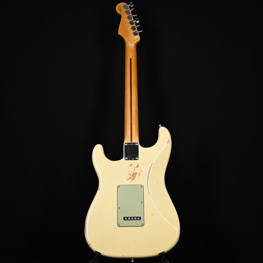 Fender Custom Shop Deluxe Stratocaster w/ Seymour Duncan SH4B Humbucker, Relic/ Closet Classic Hardware- Aged Vintage White 2026 (R147873)
