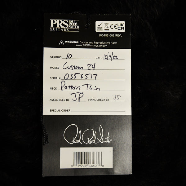 PRS Custom 24 Custom Color Blue Matteo Burst (0353517)