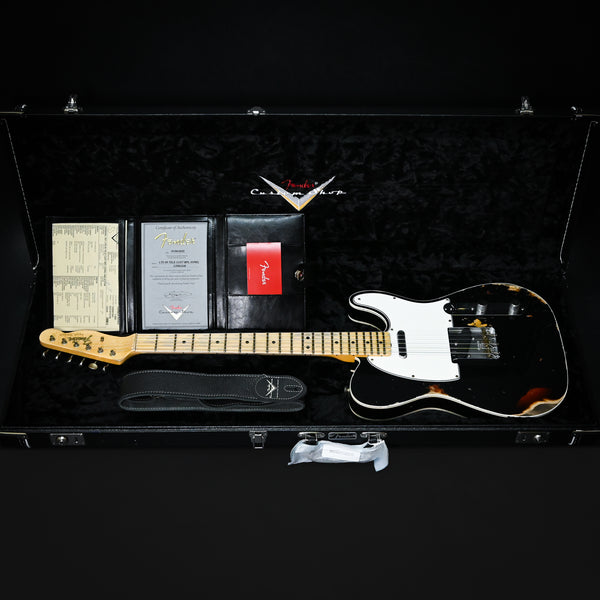 Fender Custom Shop Limited Edition '65 Telecaster Custom Heavy Relic- Aged Black/ 3 Tone Sunburst 2025 (CZ583239)