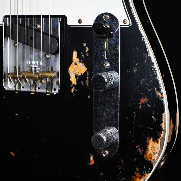 Fender Custom Shop Limited Edition '65 Telecaster Custom Heavy Relic- Aged Black/ 3 Tone Sunburst 2025 (CZ583239)