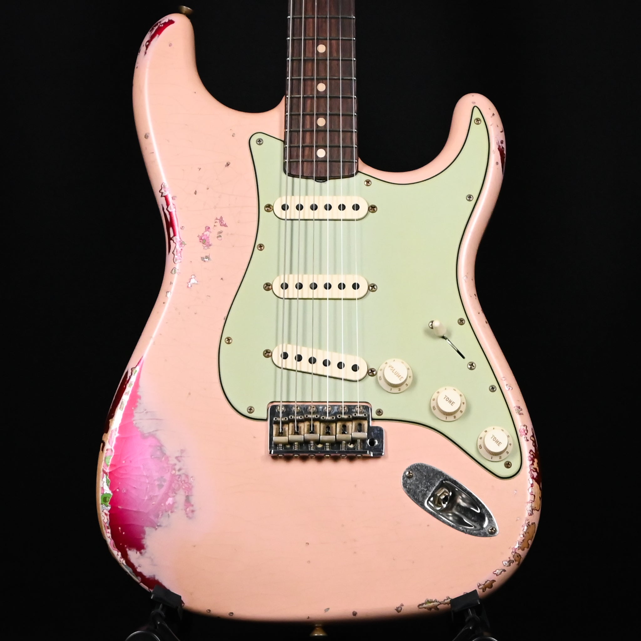 Fender Custom Shop 1962 Stratocaster w/ Josefina Handwound Pickups, Heavy Relic- Aged Shell Pink/ Pink Paisley 2025 (R148904)