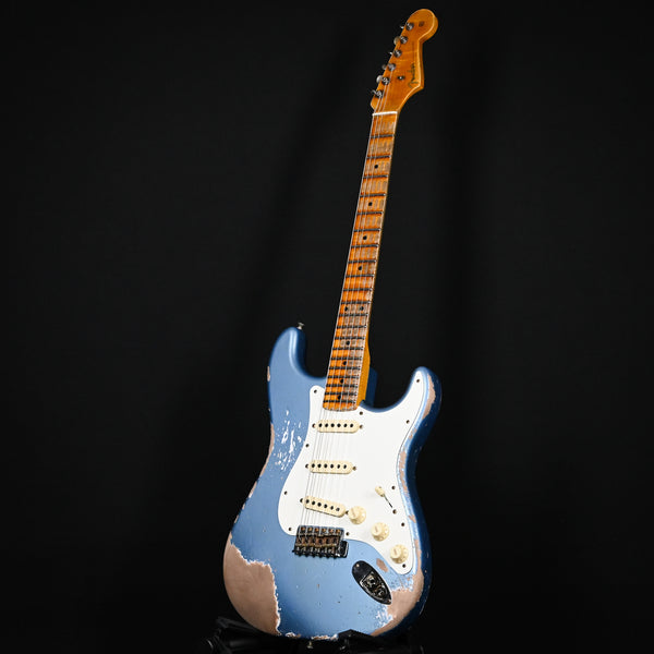 Fender Custom Shop Limited Edition Red Hot Stratocaster Super Heavy Relic- Super Faded Aged Lake Placid Blue 2024 (CZ583223)